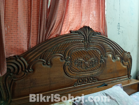 Shegun Wood Box Bed (সেগুন কাঠের বিছানা/ বক্স খাট)